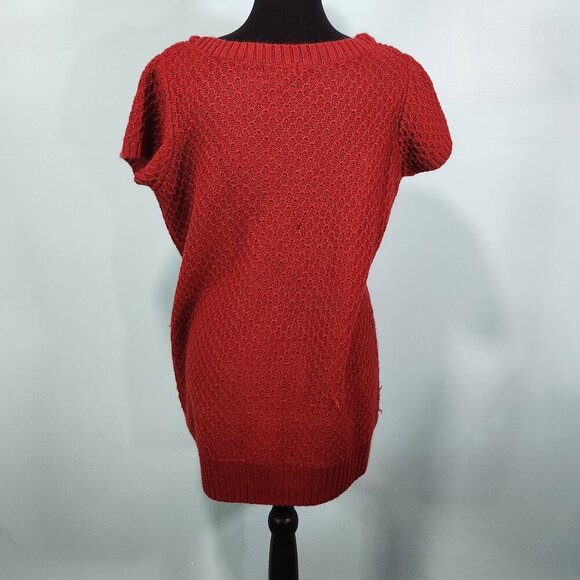a.n.a textured short sleeve tunic sweater large pullover red large
Lot H - Picture 2 of 6